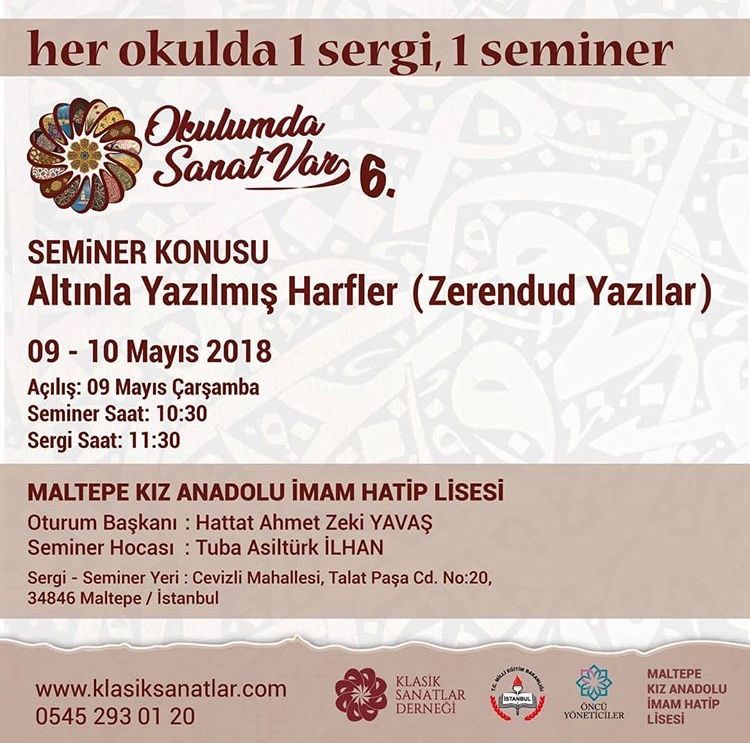 Her Okulda 1 Sergi, 1 Seminer  6.   Maltepe Kız Anadolu İmam Hatip Lisesi Sergi ve Seminer