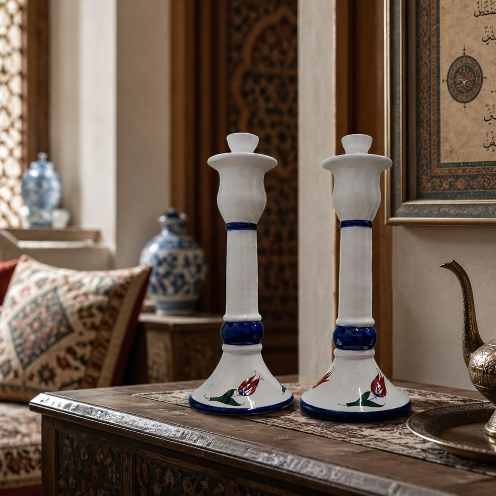 Çini Mumluk Takımı